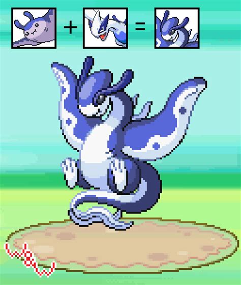 A Mantine and Lugia fusion - Just wanted to make a cute fusion because that's what you got to do ...