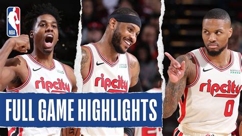 THUNDER at TRAIL BLAZERS | FULL GAME HIGHLIGHTS | November 27, 2019 ...