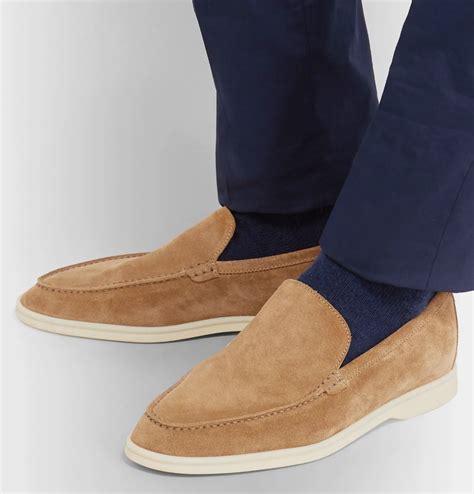 Sand Summer Walk Suede Loafers | Loro Piana | MR PORTER in 2020 | Loafers, Dress shoes men