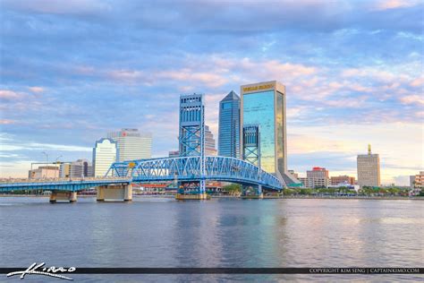 Main Street Bridge Riverwalk St Johns River Jacksonville Florida ...