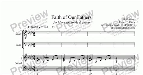 Faith of Our Fathers - Download Sheet Music PDF file