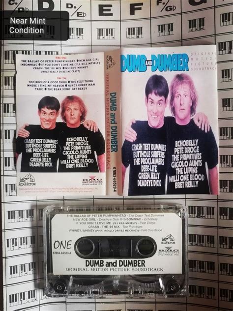 Dumb and Dumber Cassette Tape Soundtrack OST Movie Soundtracks Original Motion Picture ...