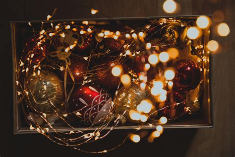 String Lights and Baubles · Free Stock Photo