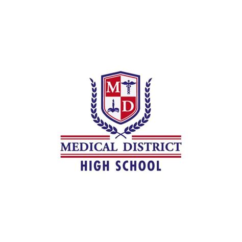 Medical District High School Logo Vector - (.Ai .PNG .SVG .EPS Free Download)