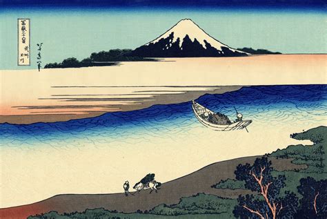 Tama river in the Musashi province - Katsushika Hokusai - WikiArt.org