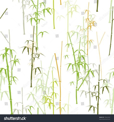 Bamboo Seamless Texture Vector Illustration: vector de stock (libre de regalías) 75622324 ...