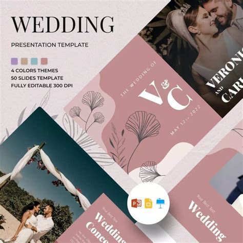 10 Elegant Wedding Powerpoint Background Template – MasterBundles