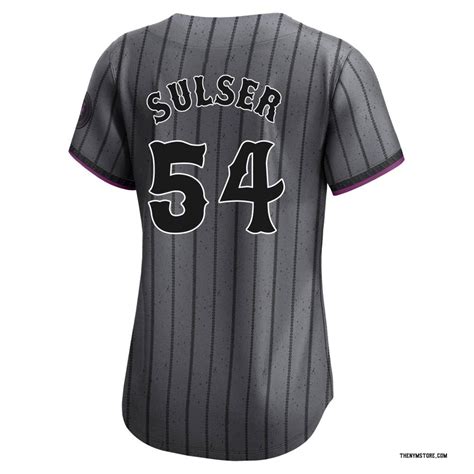 Limited Cole Sulser Women's New York Mets Graphite 2024 City Connect Jersey - New York Store