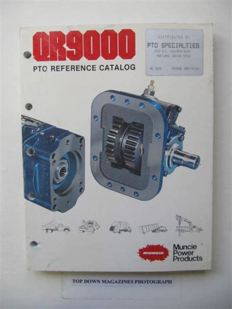 Find Muncie Power Products PTO Reference Catalog QR9000 in Eugene, Oregon, US, for US $27.77