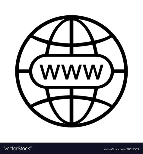 the www logo in black and white on a globe with an aww symbol above it