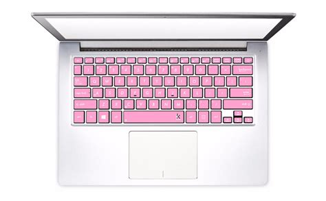 Light Pink Laptop Keyboard Stickers | Keyshorts