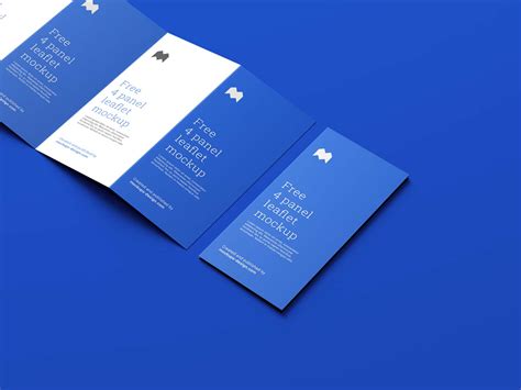 Free 4 Fold Leaflet Mockup (PSD)