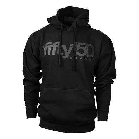 Black (Black Logo) Hoodie - Fifty150 Brand | Chasing Dreams