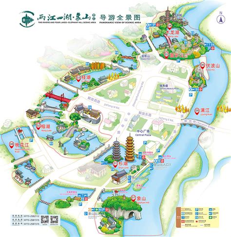 guilin tourist map - China Tours @WestChinaGo