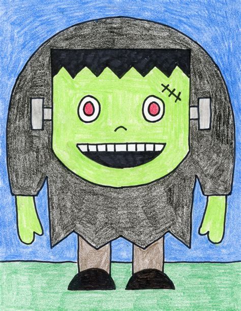 Frankenstein Drawing · Art Projects for Kids