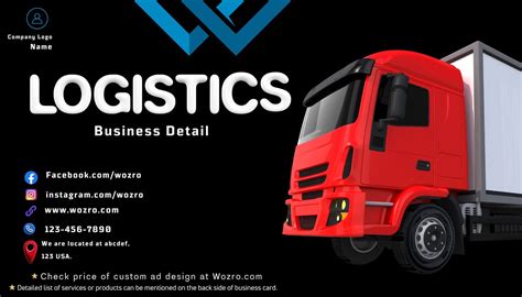 Logistics Business Card Design — WOZRO