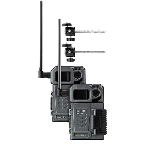 SPYPOINT Link-Micro-LTE Cellular Trail Camera Twin Pack with Two Mounts (Link-Micro-LTE-V ...