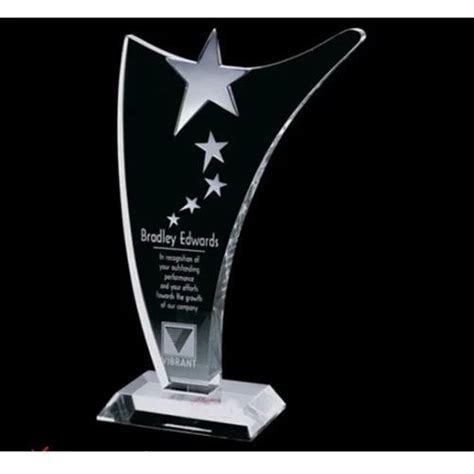 Transparent Acrylic Trophy at Rs 325 | Acrylic Award in Mumbai | ID: 18378427073