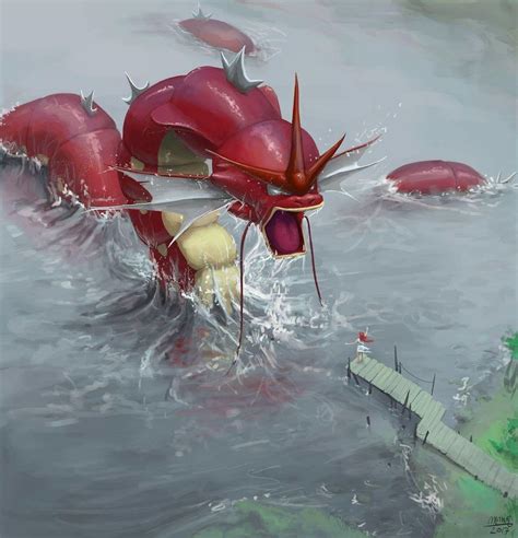 Red Gyarados Wallpaper