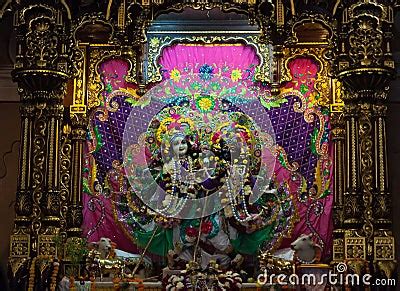 Deities In Sri Krishna-Balaram Temple Editorial Photography - Image ...