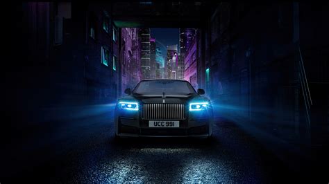 Rolls Royce Car Night City 4K #4880f Wallpaper PC Desktop