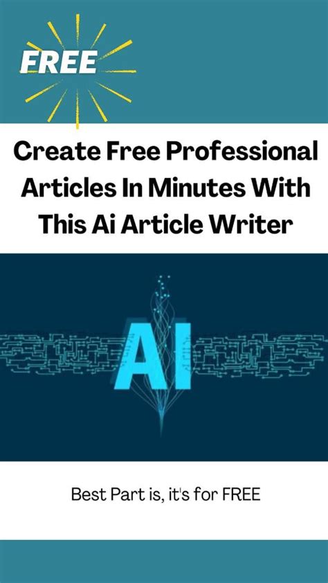 FREE AI ARTICLE WRITER in 2022 | Writing, Writer, Free