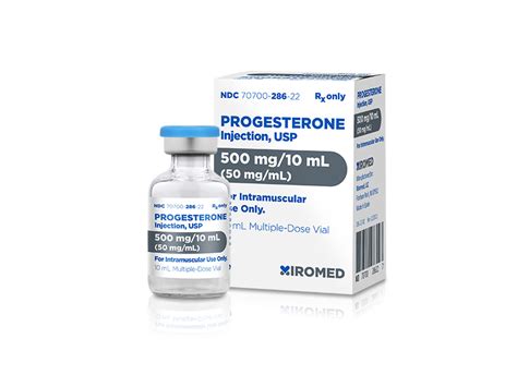 Progesterone Injection, USP 500mg/10mL (50mg/mL)