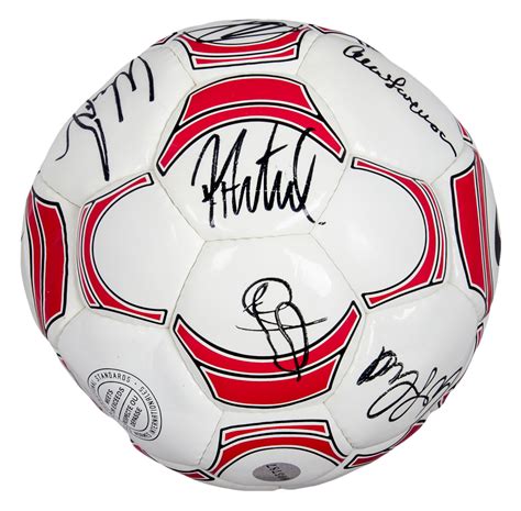 Lot Detail - 2004-2005 Manchester United 1st Team Signed Football (Soccer Ball) (Team LOA)