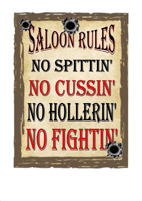 Wild West Cowboy Saloon Bar Vintage Style Retro Metal Sign Pub Sign, Saloon Sign | Signs pub ...