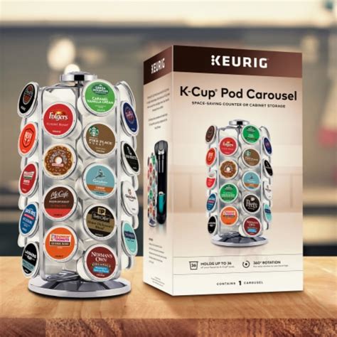 Keurig 36ct K-Cup Coffee Pod Storage Carousel, Chrome, 1 ct - Kroger