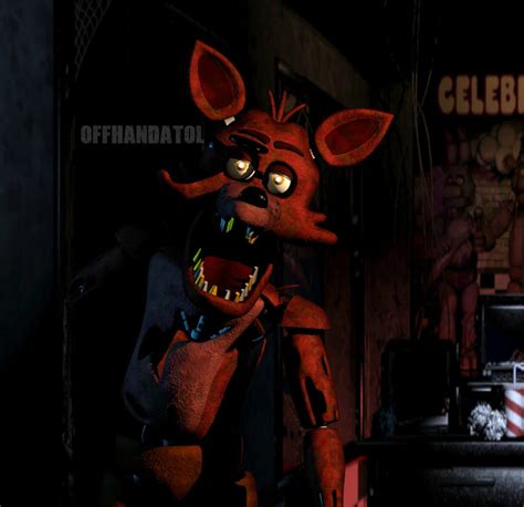 Foxy Jumpscare (still image) by offhandatol on DeviantArt