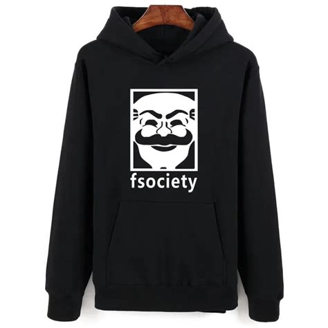 Mr Robot Hoodie Hoody Sweatshirts Men Women Fsociety Mask Hoodies Mr ...