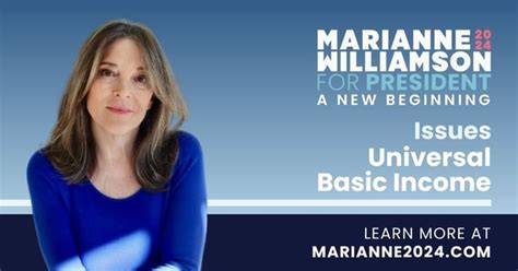 Marianne Williamson now supports universal basic income! : r/Marianne2024