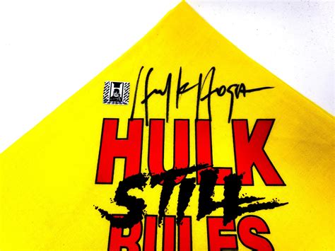 Signed Hulk Still Rules Bandana – Hogan's Beach Shop