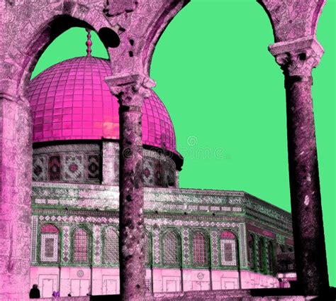 Temple Mount Jerusalem Israel Sign Illustration Pop-art Editorial Photography - Image of israeli ...