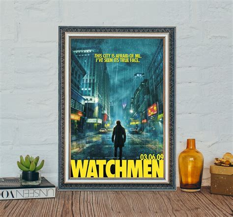 Watchmen Movie Poster, Watchmen Classic Superhero Movie Poster, Classic ...