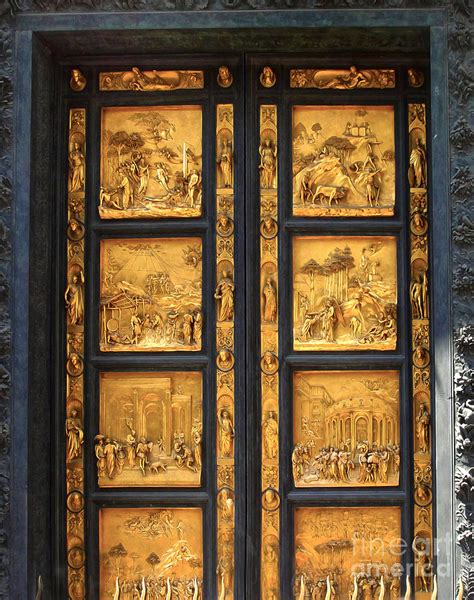 Florence Italy - Baptistry Doors Photograph by Gregory Dyer - Fine Art ...