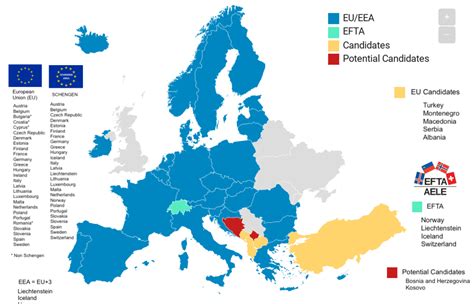 List of EU/EEA/Schengen countries - Best Citizenships