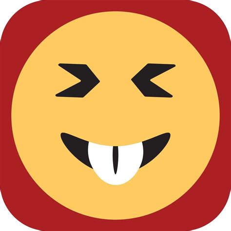 Emoji with big teeth, illustration, vector on a white background. 13774196 Vector Art at Vecteezy