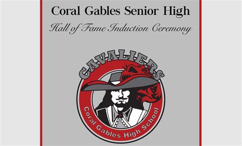 Coral Gables Senior High Hall Of Fame Induction Ceremony This Friday ...