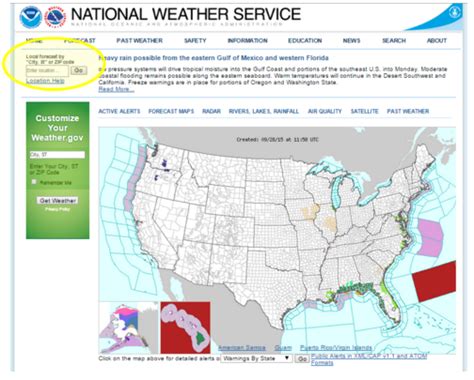 Get your hourly weather forecast from the NWS