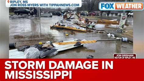 Storm Damage in Ripley, MS From Reported Tornado - YouTube