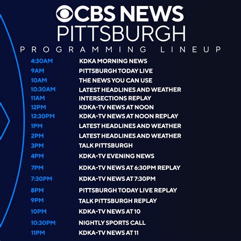 KDKA on Twitter: "STREAMING TODAY: We've got a full lineup of programming for you on CBS News ...