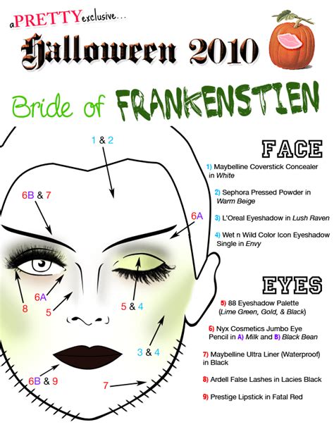 Halloween Makeup-Bride of Frankenstein Tutorial | Bride of frankenstein halloween costume, Bride ...