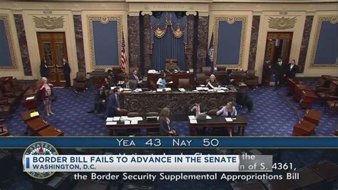 Border Bill Fails to Advance in the Senate