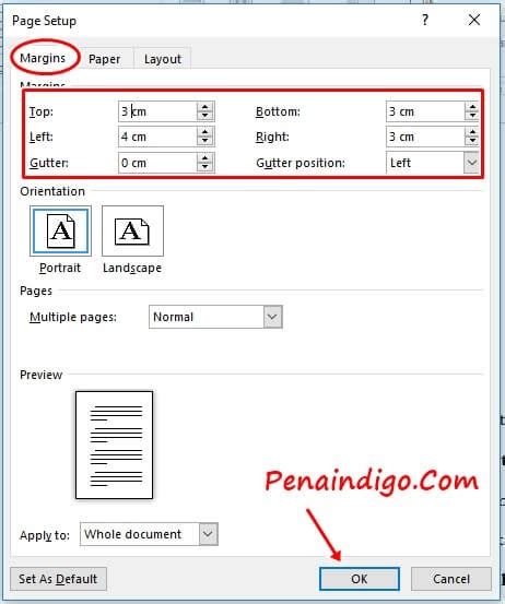 Ukuran Margin Kertas A4 Lembar Edu - IMAGESEE