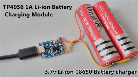 Elektronische Bauelemente 5V 2A USB Lithium Li-ion 18650 Battery ...