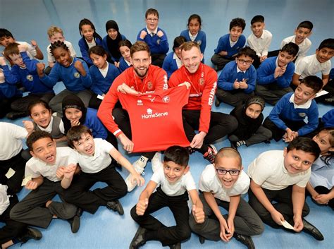 Walsall FC players visit school | Express & Star