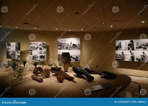 Inside the National Museum of Qatar in Doha, Qatar Editorial Photo ...