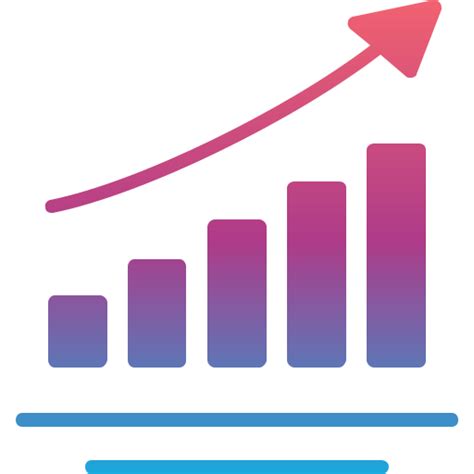 Growth chart Generic Flat Gradient icon